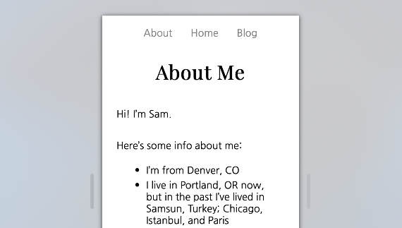 Mobile layout